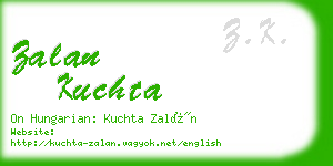 zalan kuchta business card